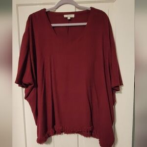 Umgee Burgundy Women's Top SIZE 1XL